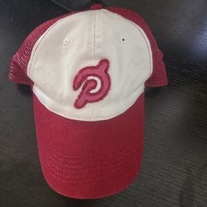 Peloton Red Mesh Logo Snapback Hat